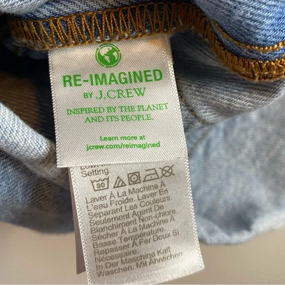 Crewcuts J.Crew Girls Denim Short Overalls Size 14 Adjustable Straps Pocket Bib - Picture 6 of 9